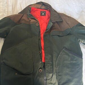 Orvis Jacket Mens Medium Green Front Loader Field Coat